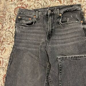 Zara grey black jeans size 6